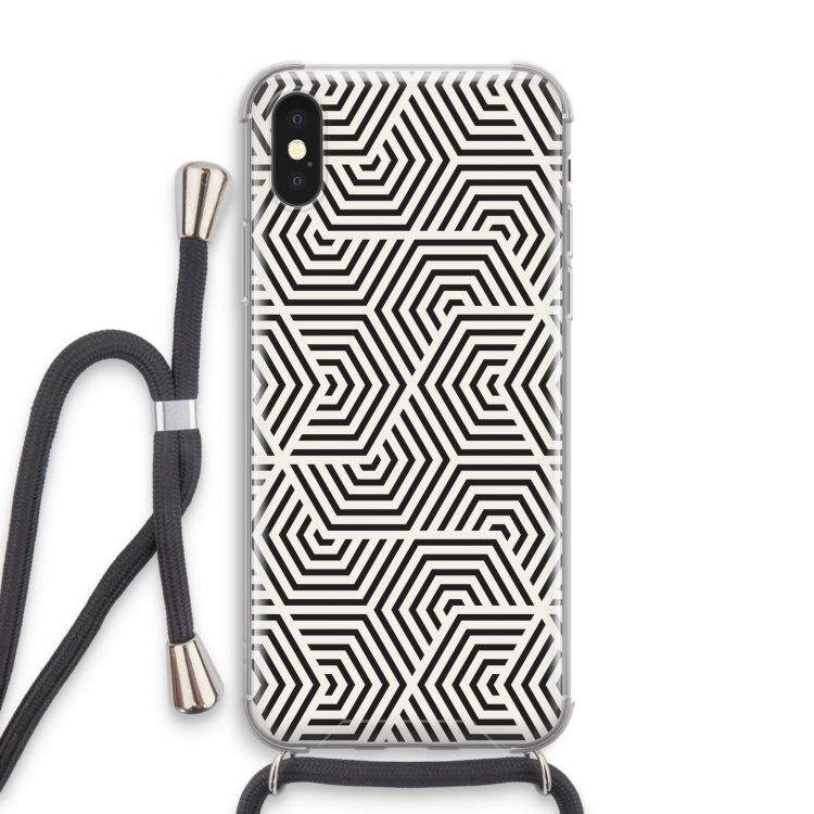 Magic pattern: iPhone XS Transparant Hoesje met koord