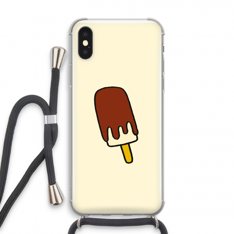 Frisco: iPhone XS Transparant Hoesje met koord