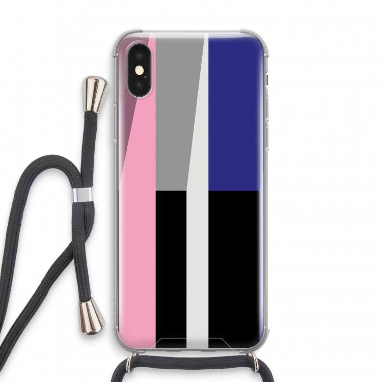 Gestalte 4: iPhone XS Transparant Hoesje met koord