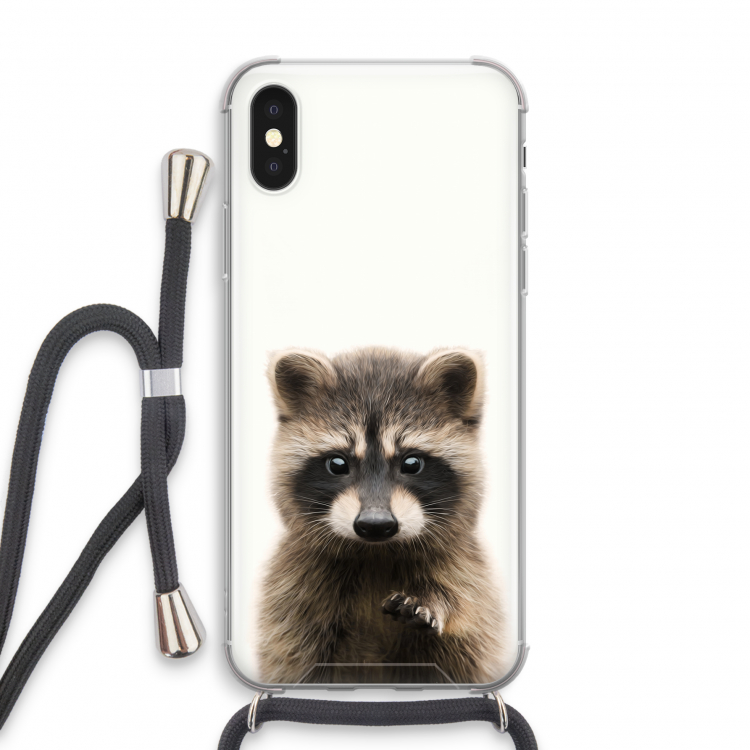 Rocco: iPhone XS Transparant Hoesje met koord