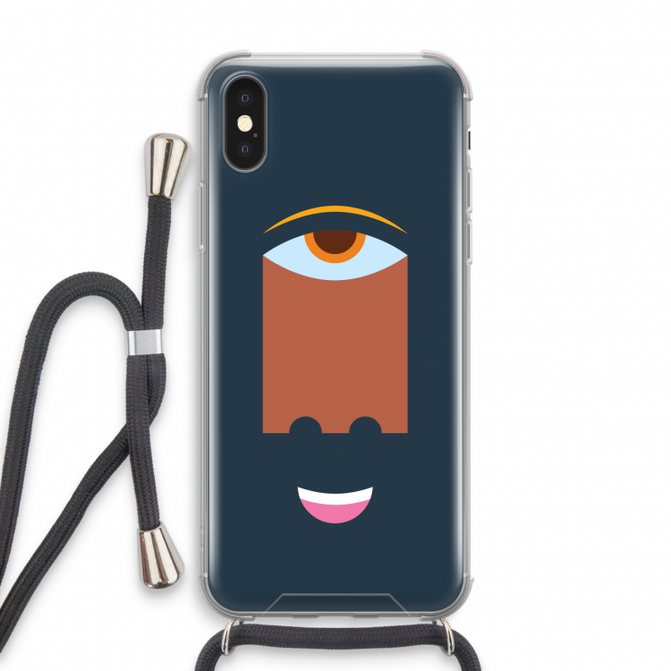 Mono M: iPhone XS Transparant Hoesje met koord