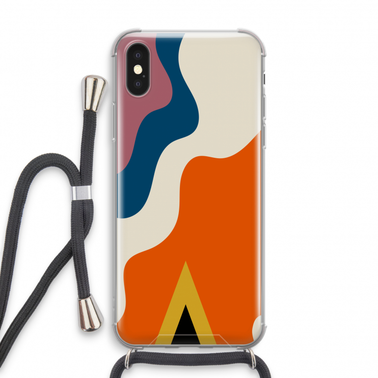 Noor A: iPhone XS Transparant Hoesje met koord