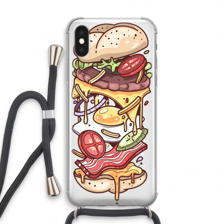 Diet Coke Please: iPhone XS Transparant Hoesje met koord