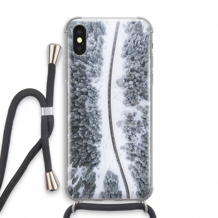 Snøfall: iPhone XS Transparant Hoesje met koord