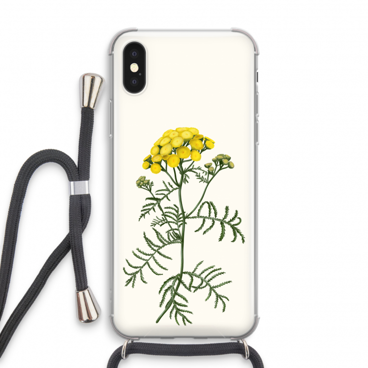 Tansy: iPhone XS Transparant Hoesje met koord