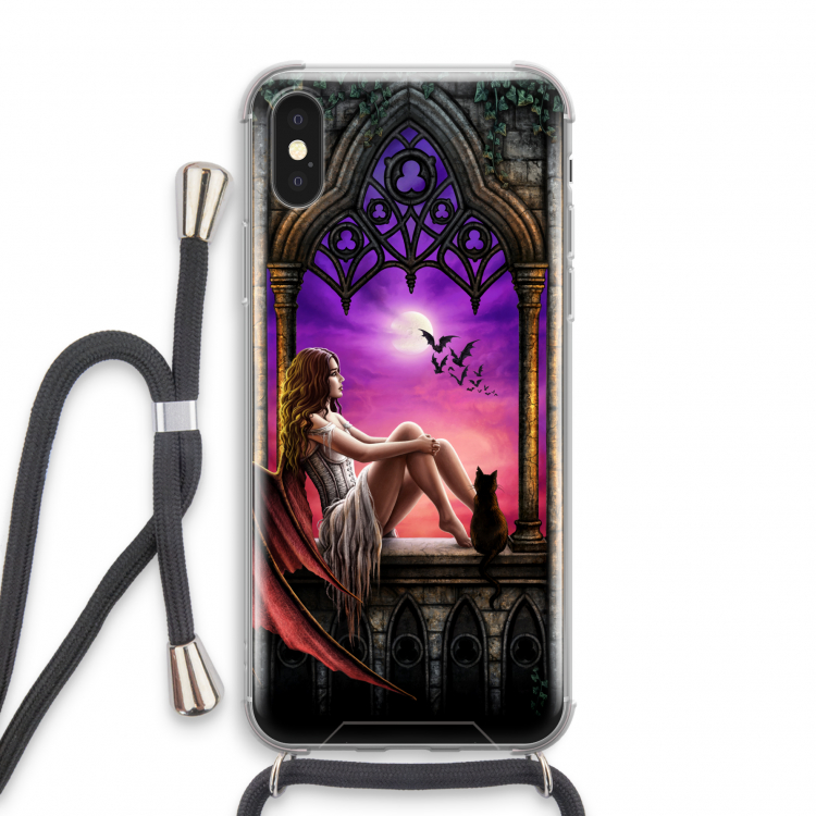 Kinderen van de nacht: iPhone XS Transparant Hoesje met koord