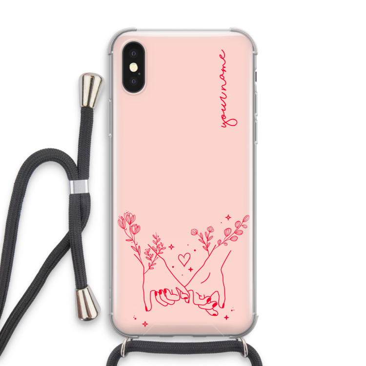 Best Friends: iPhone XS Transparant Hoesje met koord
