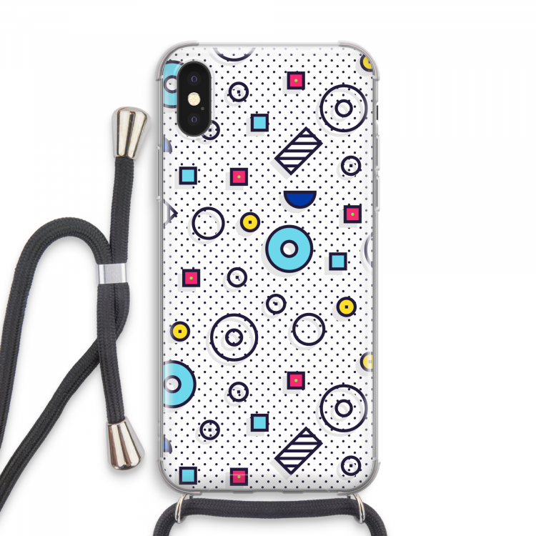 8-bit N°9: iPhone XS Max Transparant Hoesje met koord