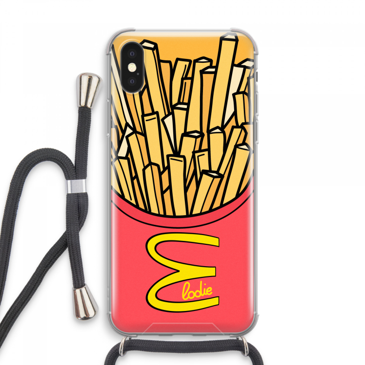 McElodie: iPhone XS Max Transparant Hoesje met koord