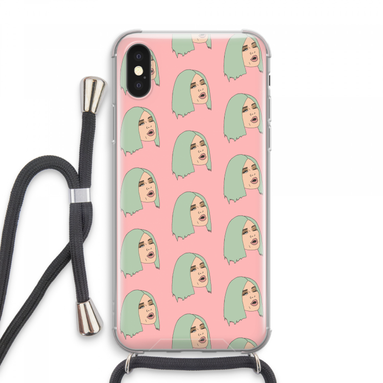 King Kylie: iPhone XS Max Transparant Hoesje met koord