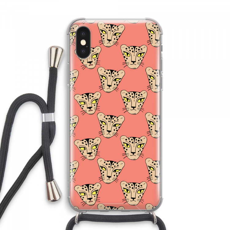 Tijger: iPhone XS Max Transparant Hoesje met koord