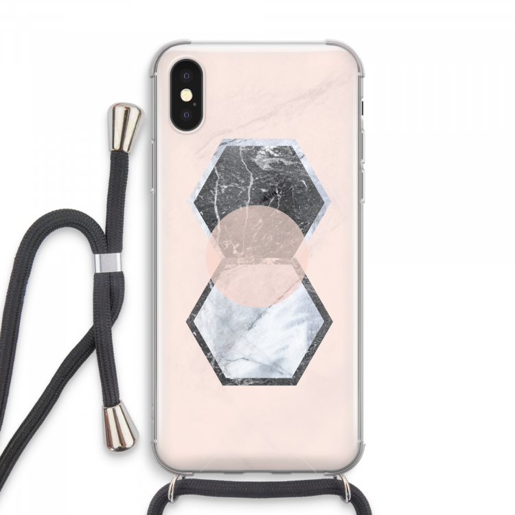 Creatieve toets: iPhone XS Max Transparant Hoesje met koord