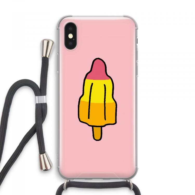 Raketijsje: iPhone XS Max Transparant Hoesje met koord