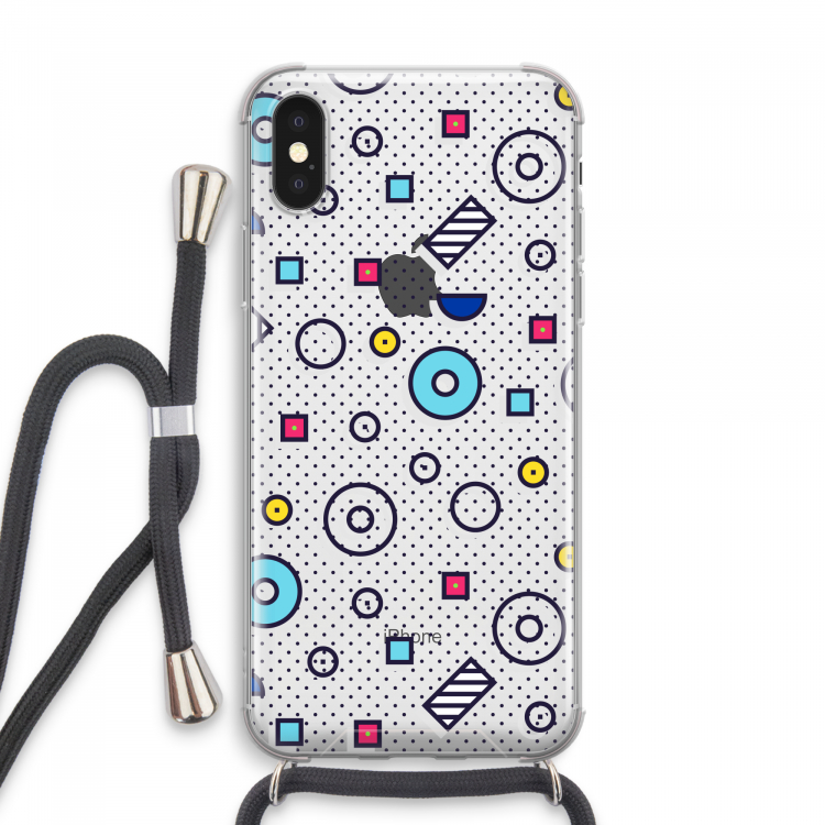 8-bit N°9: iPhone XS Max Transparant Hoesje met koord