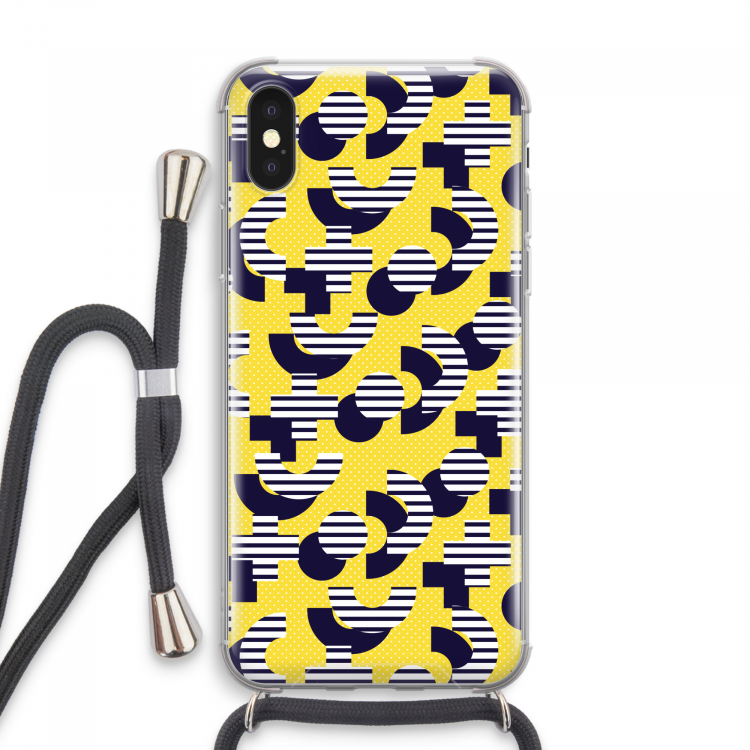 8-bit N°3: iPhone XS Max Transparant Hoesje met koord