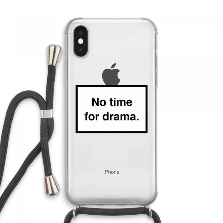 No drama: iPhone XS Max Transparant Hoesje met koord