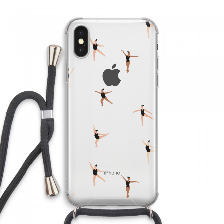 Dancing #1: iPhone XS Max Transparant Hoesje met koord