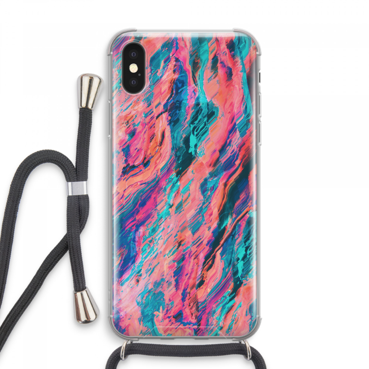 Electric Times: iPhone XS Max Transparant Hoesje met koord