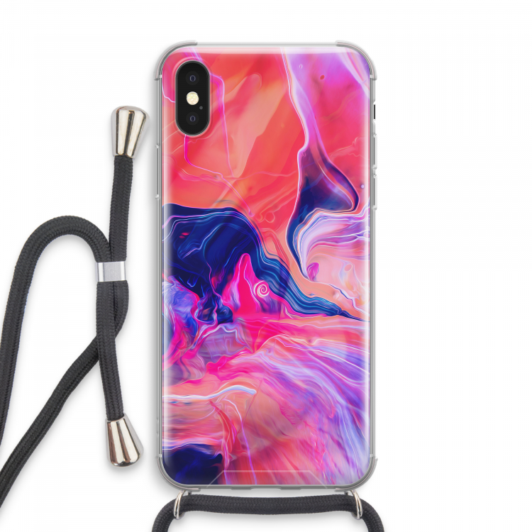Earth And Ocean: iPhone XS Max Transparant Hoesje met koord