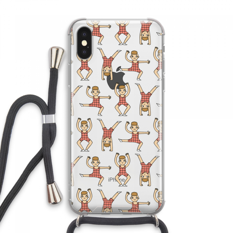 Gymboys: iPhone XS Max Transparant Hoesje met koord