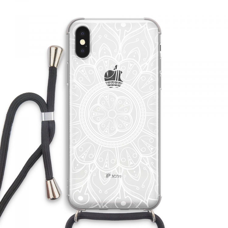 Roses Are Red: iPhone XS Max Transparant Hoesje met koord