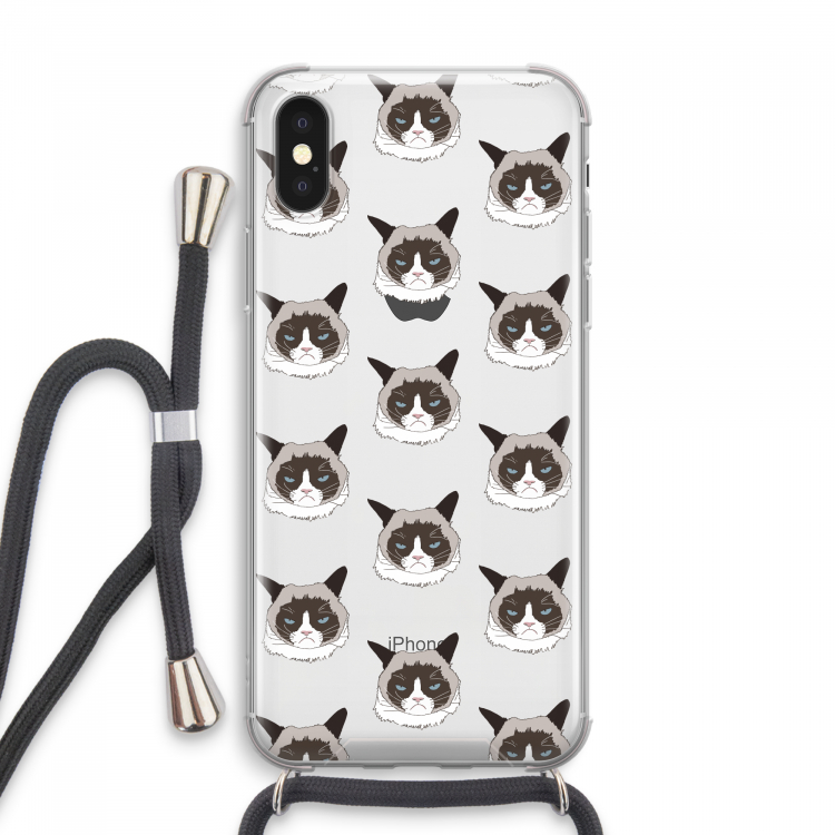 It's a Purrr Case: iPhone XS Max Transparant Hoesje met koord