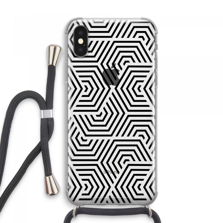 Magic pattern: iPhone XS Max Transparant Hoesje met koord