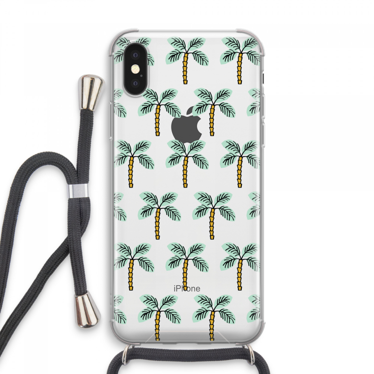 Paradise: iPhone XS Max Transparant Hoesje met koord
