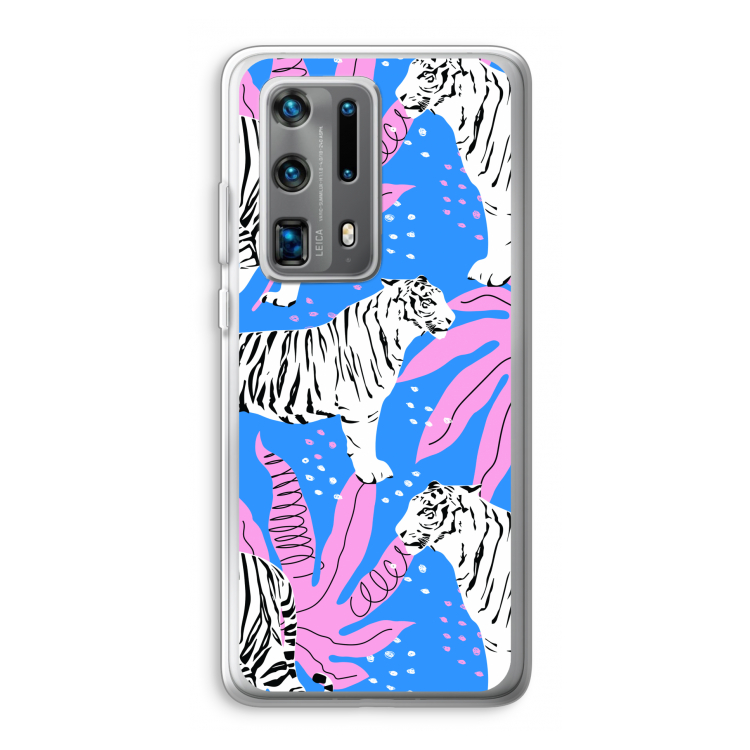 Tijger: Huawei P40 Pro Plus Transparant Hoesje