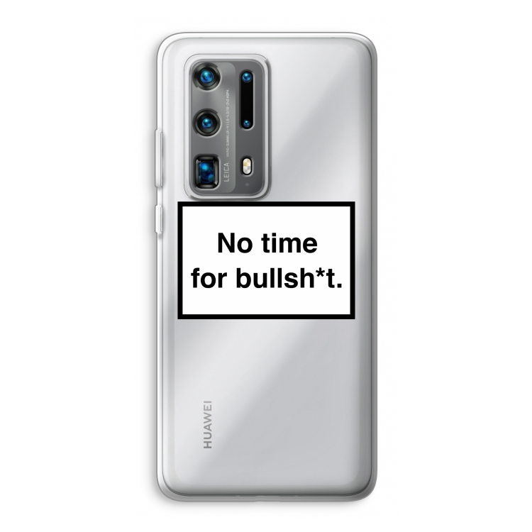 No time: Huawei P40 Pro Plus Transparant Hoesje