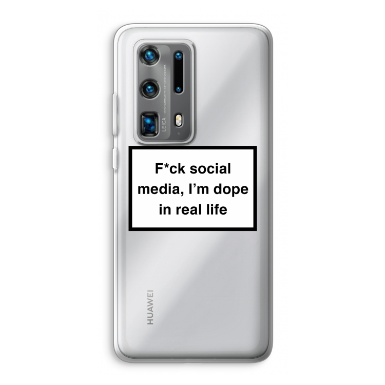 I'm dope: Huawei P40 Pro Plus Transparant Hoesje