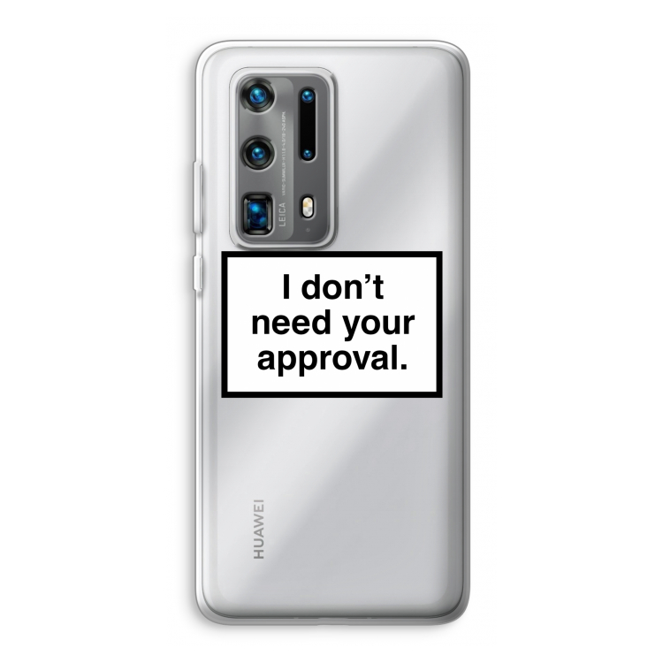 Don't need approval: Huawei P40 Pro Plus Transparant Hoesje