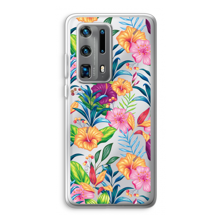 Tropisch 2: Huawei P40 Pro Plus Transparant Hoesje