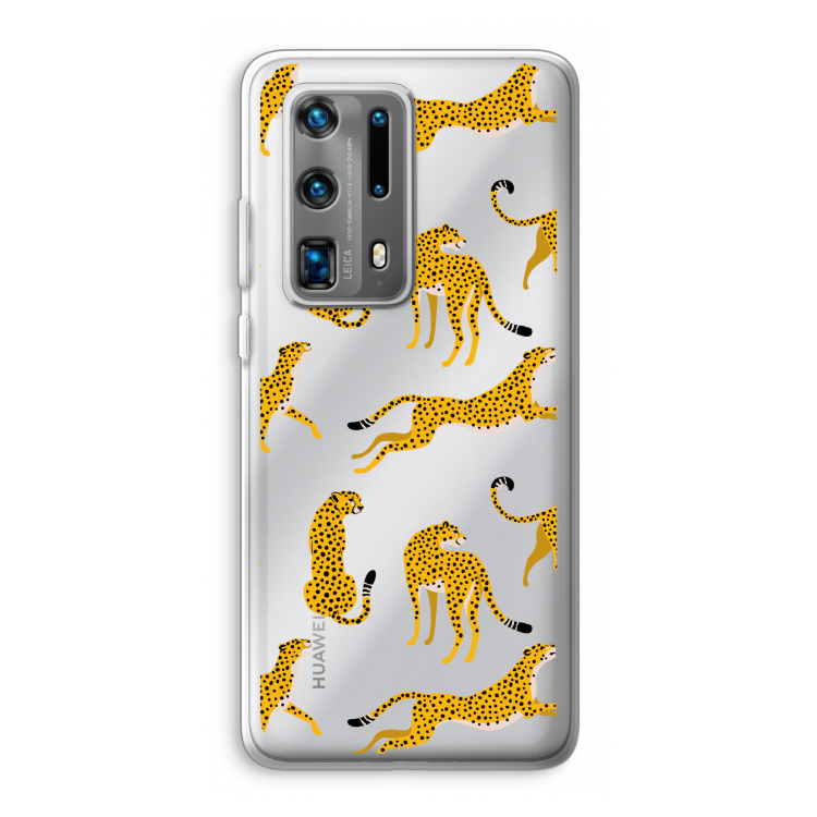 Luipaard: Huawei P40 Pro Plus Transparant Hoesje