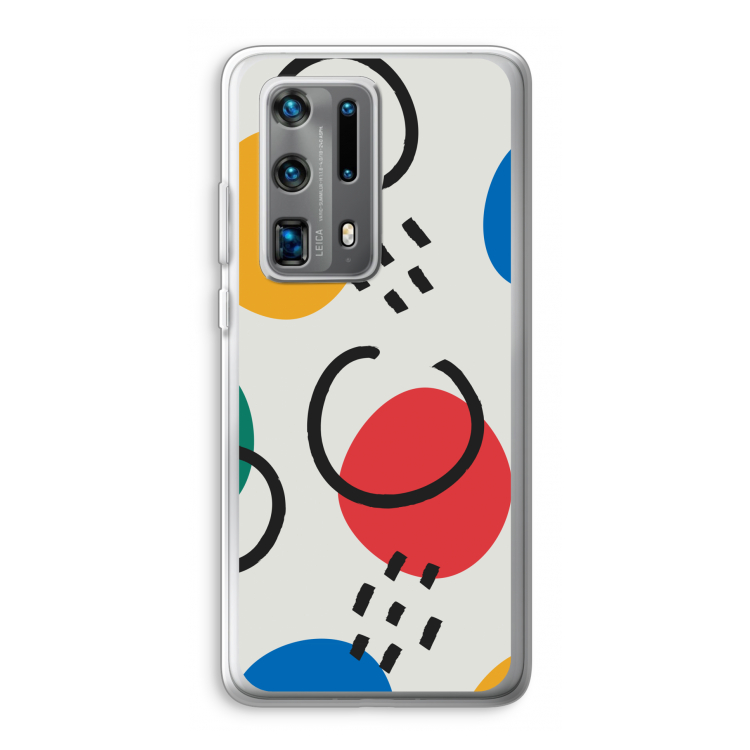 Illustratieve pop 3: Huawei P40 Pro Plus Transparant Hoesje