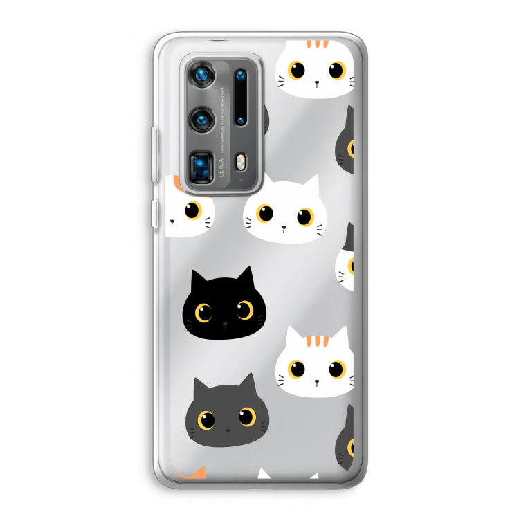 Katten: Huawei P40 Pro Plus Transparant Hoesje