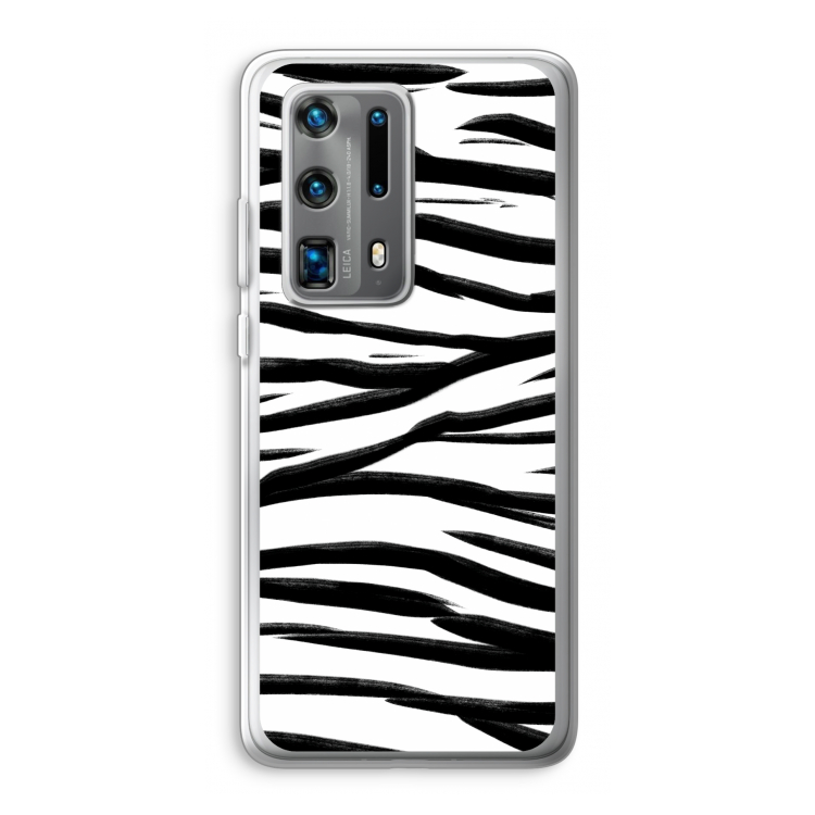 Zebra pattern: Huawei P40 Pro Plus Transparant Hoesje