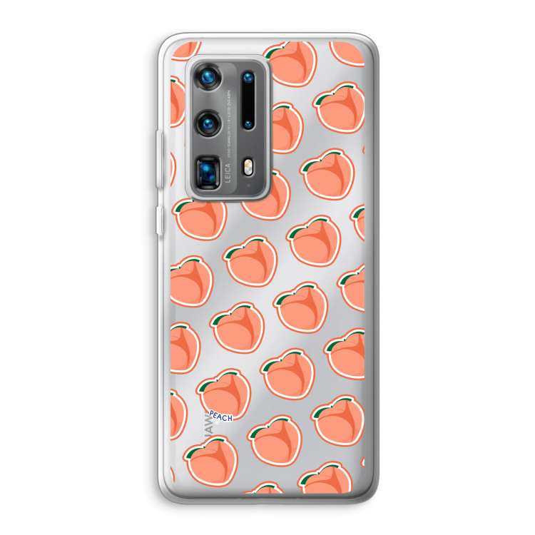 Just peachy: Huawei P40 Pro Plus Transparant Hoesje