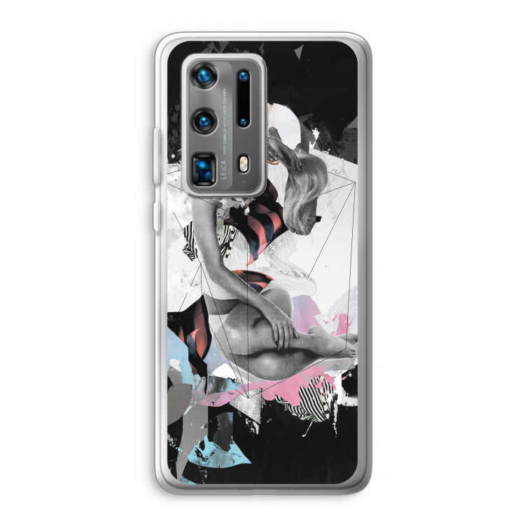 Camouflage de sommeil: Huawei P40 Pro Plus Transparant Hoesje