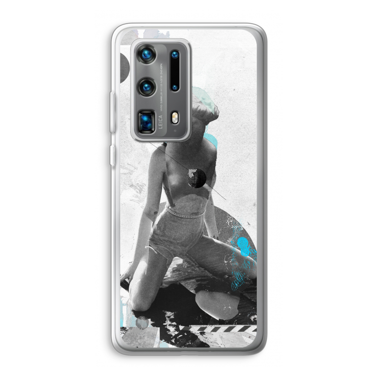 I will not feel a thing: Huawei P40 Pro Plus Transparant Hoesje
