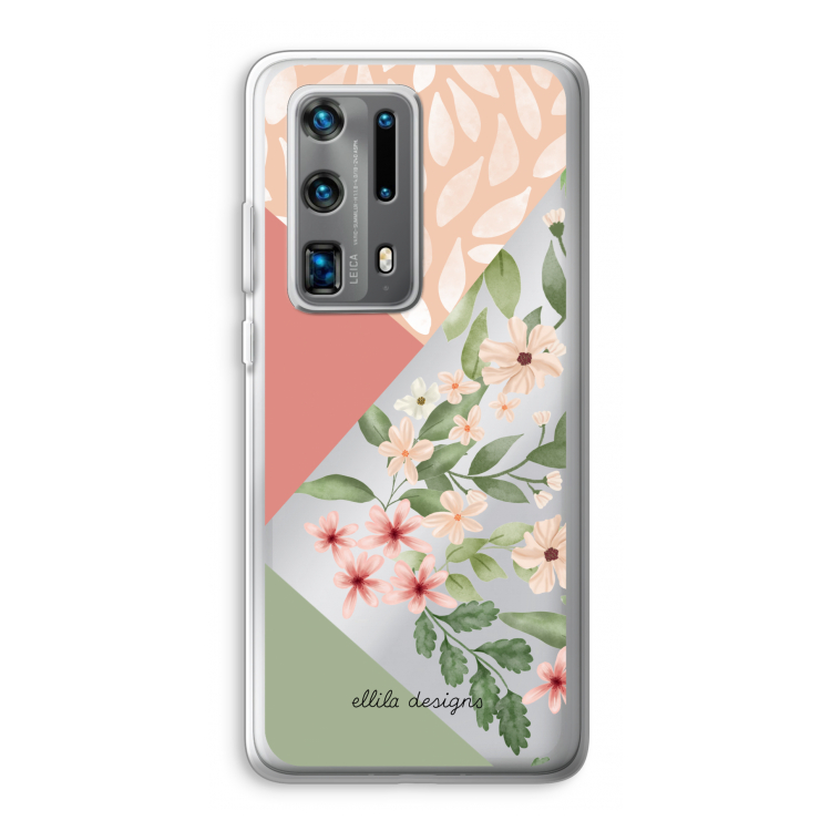 Sweet heaven geometrics: Huawei P40 Pro Plus Transparant Hoesje