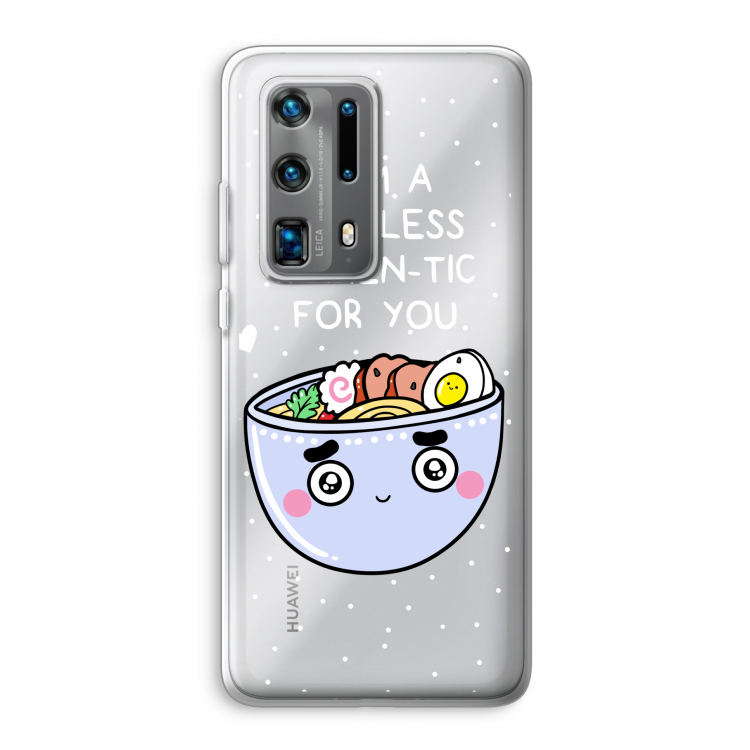 I'm A Hopeless Ramen-Tic For You: Huawei P40 Pro Plus Transparant Hoesje