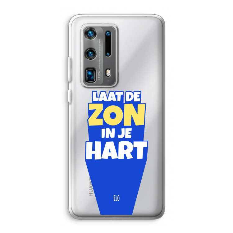 Laat de zon in je hart: Huawei P40 Pro Plus Transparant Hoesje