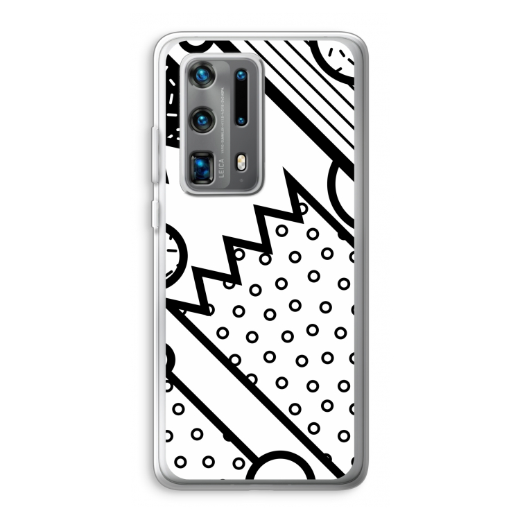 Pop Art #4: Huawei P40 Pro Plus Transparant Hoesje