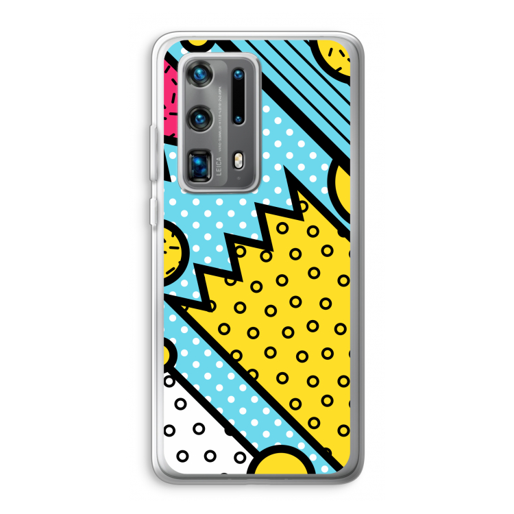 Pop Art #1: Huawei P40 Pro Plus Transparant Hoesje