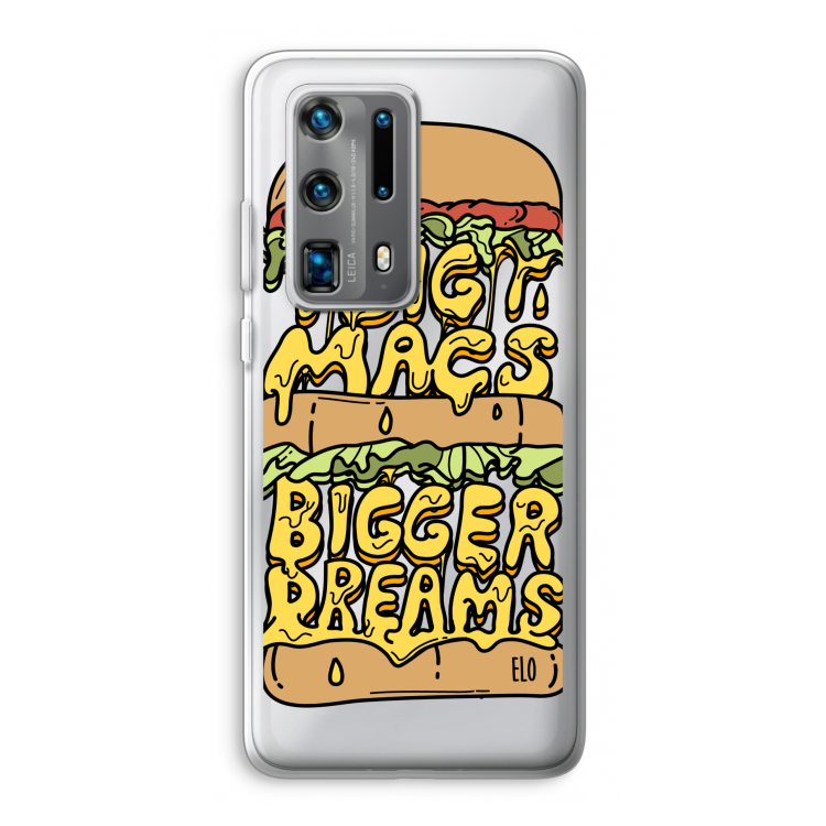 Big Macs Bigger Dreams: Huawei P40 Pro Plus Transparant Hoesje