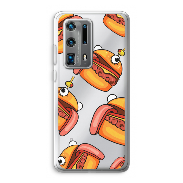 Hamburger: Huawei P40 Pro Plus Transparant Hoesje