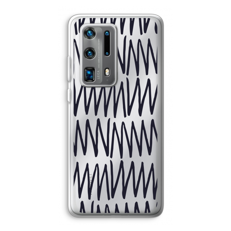 Marrakech Zigzag: Huawei P40 Pro Plus Transparant Hoesje