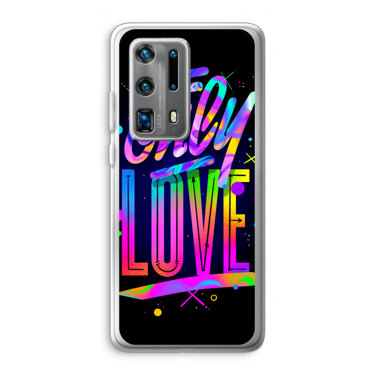Only Love: Huawei P40 Pro Plus Transparant Hoesje