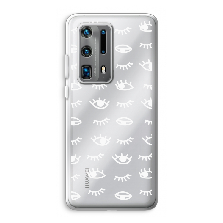 Eye pattern #3: Huawei P40 Pro Plus Transparant Hoesje